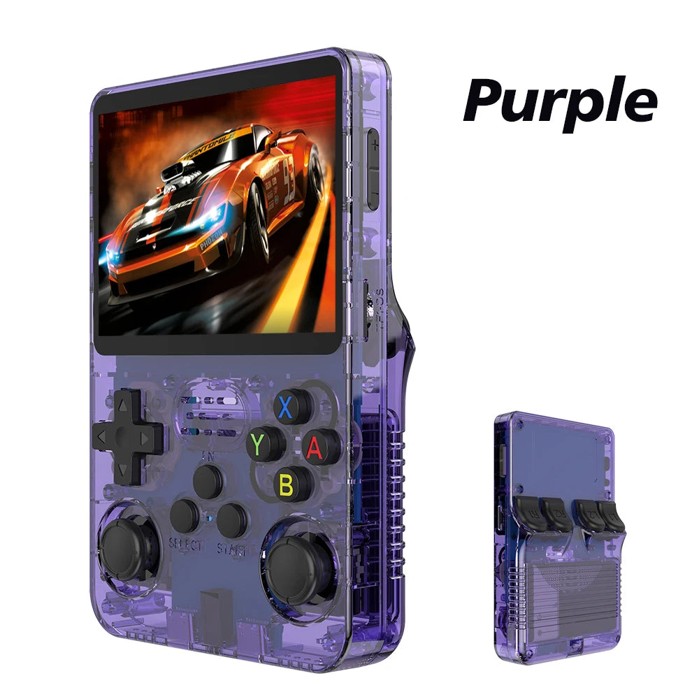 Open Source R36S Retro Handheld Video Game Console with Linux System, 3.5-Inch IPS Screen, Portable Pocket Video Player, 64GB Game Capacity