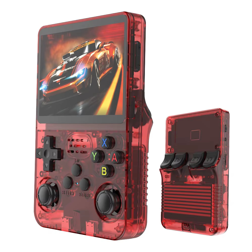 Open Source R36S Retro Handheld Video Game Console with Linux System, 3.5-Inch IPS Screen, Portable Pocket Video Player, 64GB Game Capacity