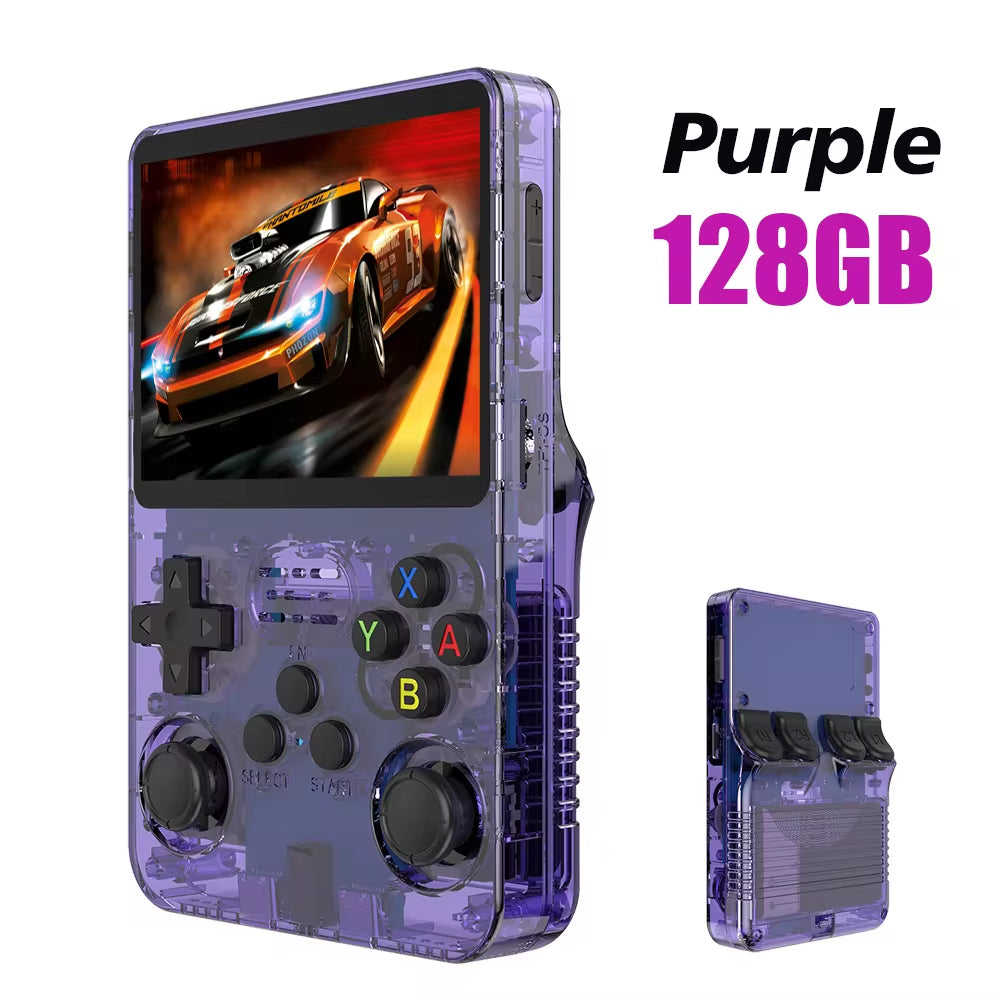 Open Source R36S Retro Handheld Video Game Console with Linux System, 3.5-Inch IPS Screen, Portable Pocket Video Player, 64GB Game Capacity