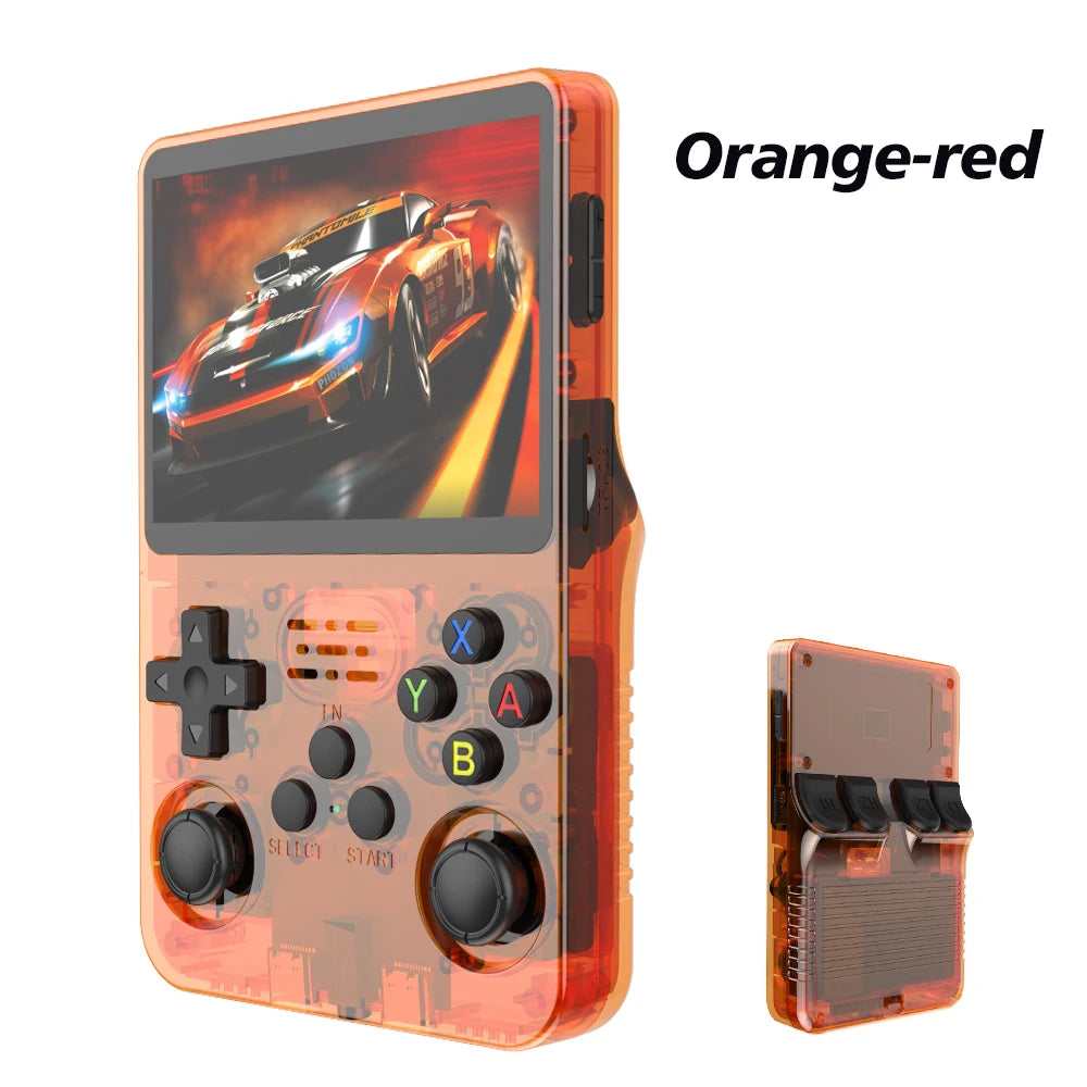 Open Source R36S Retro Handheld Video Game Console with Linux System, 3.5-Inch IPS Screen, Portable Pocket Video Player, 64GB Game Capacity