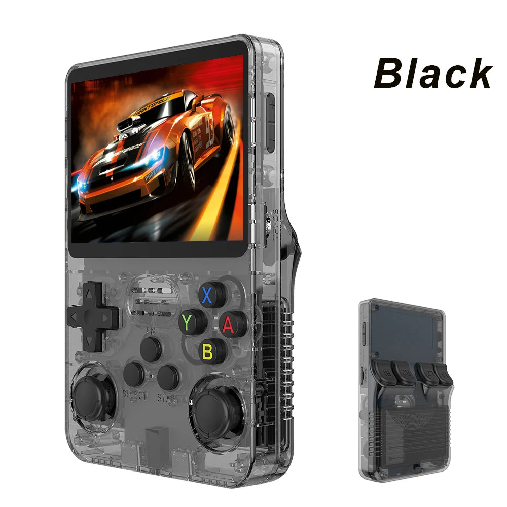 Open Source R36S Retro Handheld Video Game Console with Linux System, 3.5-Inch IPS Screen, Portable Pocket Video Player, 64GB Game Capacity