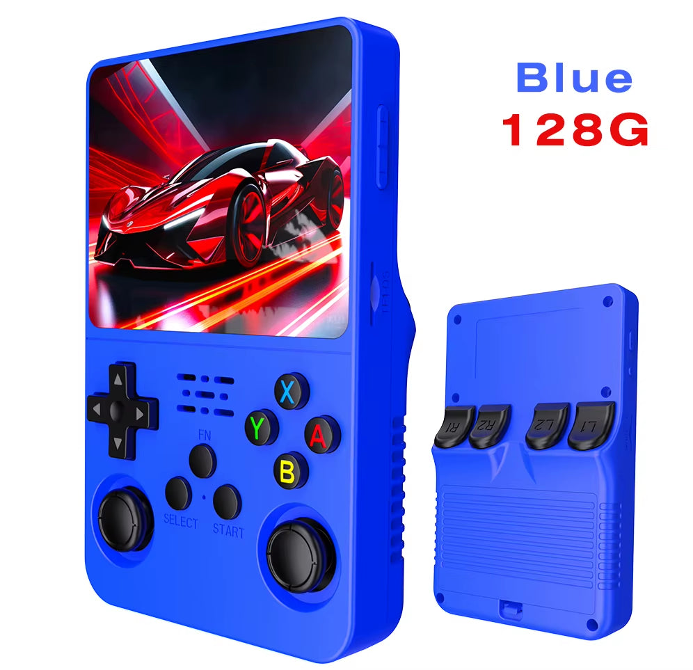 Open Source R36S Retro Handheld Video Game Console with Linux System, 3.5-Inch IPS Screen, Portable Pocket Video Player, 64GB Game Capacity