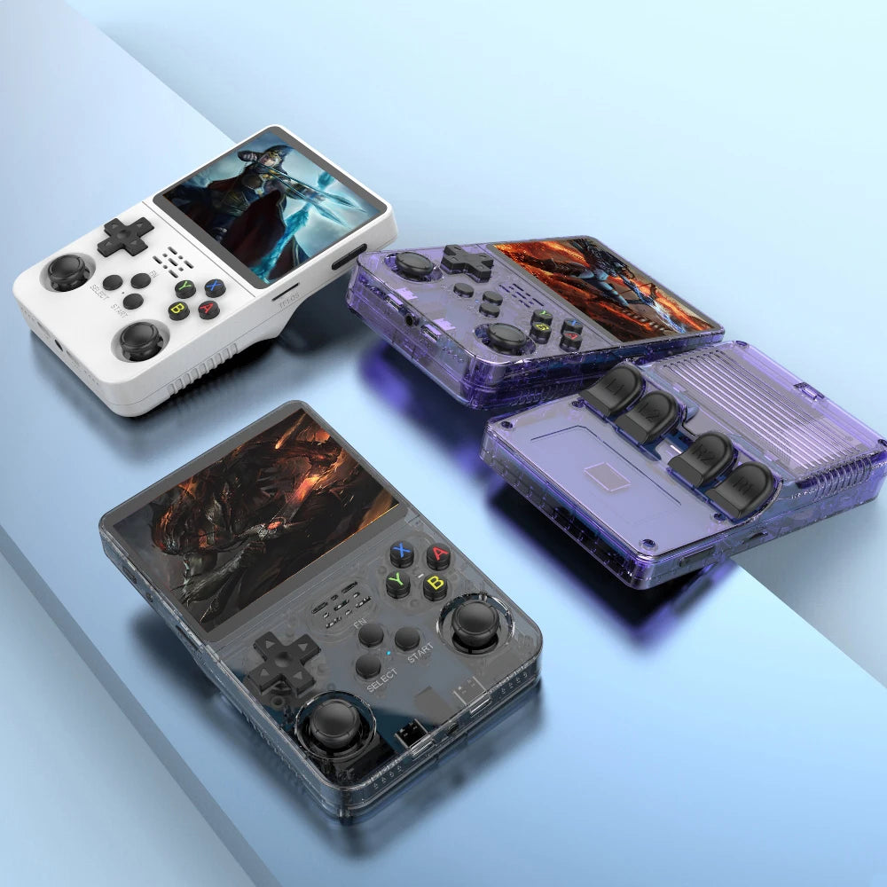 Open Source R36S Retro Handheld Video Game Console with Linux System, 3.5-Inch IPS Screen, Portable Pocket Video Player, 64GB Game Capacity