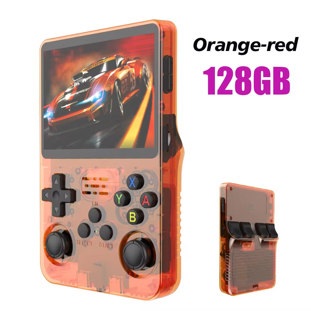 Open Source R36S Retro Handheld Video Game Console with Linux System, 3.5-Inch IPS Screen, Portable Pocket Video Player, 64GB Game Capacity