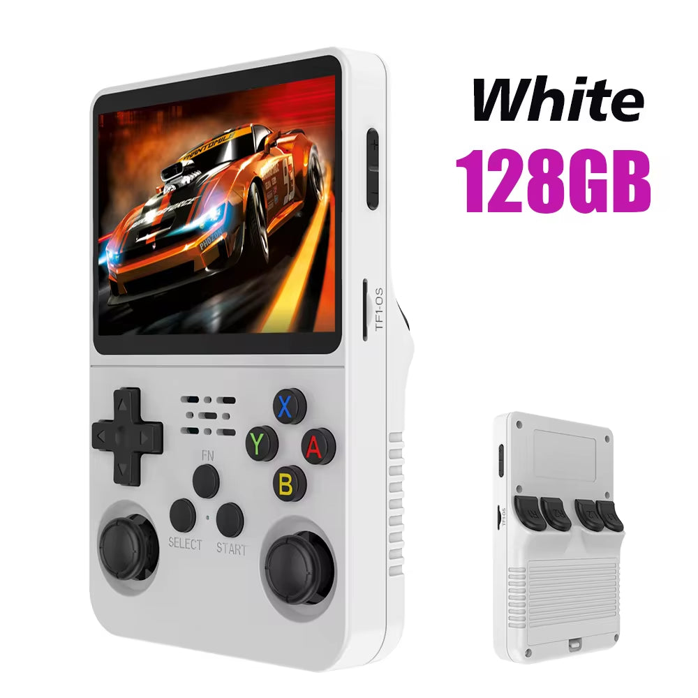 Open Source R36S Retro Handheld Video Game Console with Linux System, 3.5-Inch IPS Screen, Portable Pocket Video Player, 64GB Game Capacity