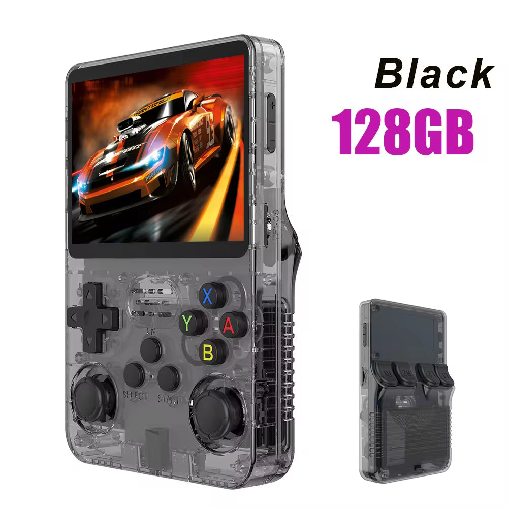 Open Source R36S Retro Handheld Video Game Console with Linux System, 3.5-Inch IPS Screen, Portable Pocket Video Player, 64GB Game Capacity