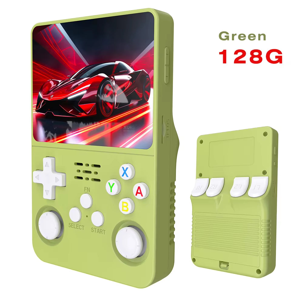 Open Source R36S Retro Handheld Video Game Console with Linux System, 3.5-Inch IPS Screen, Portable Pocket Video Player, 64GB Game Capacity